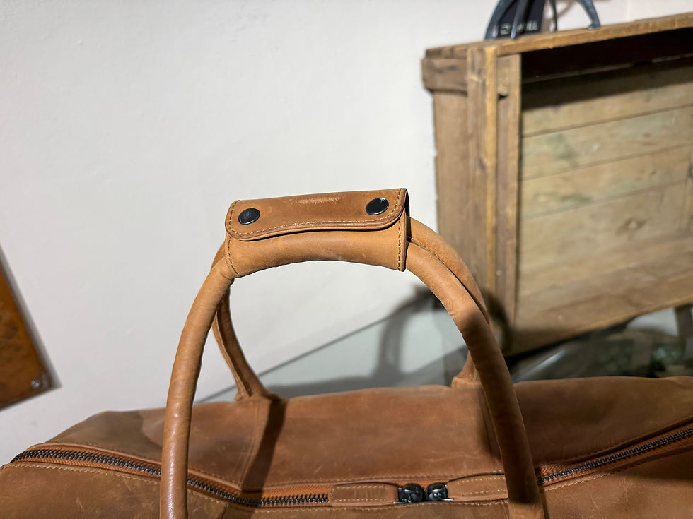 Miniaturbild: Etavi Weekender Reisetasche Duffle Bag Kensington Echt Leder Antiklook 