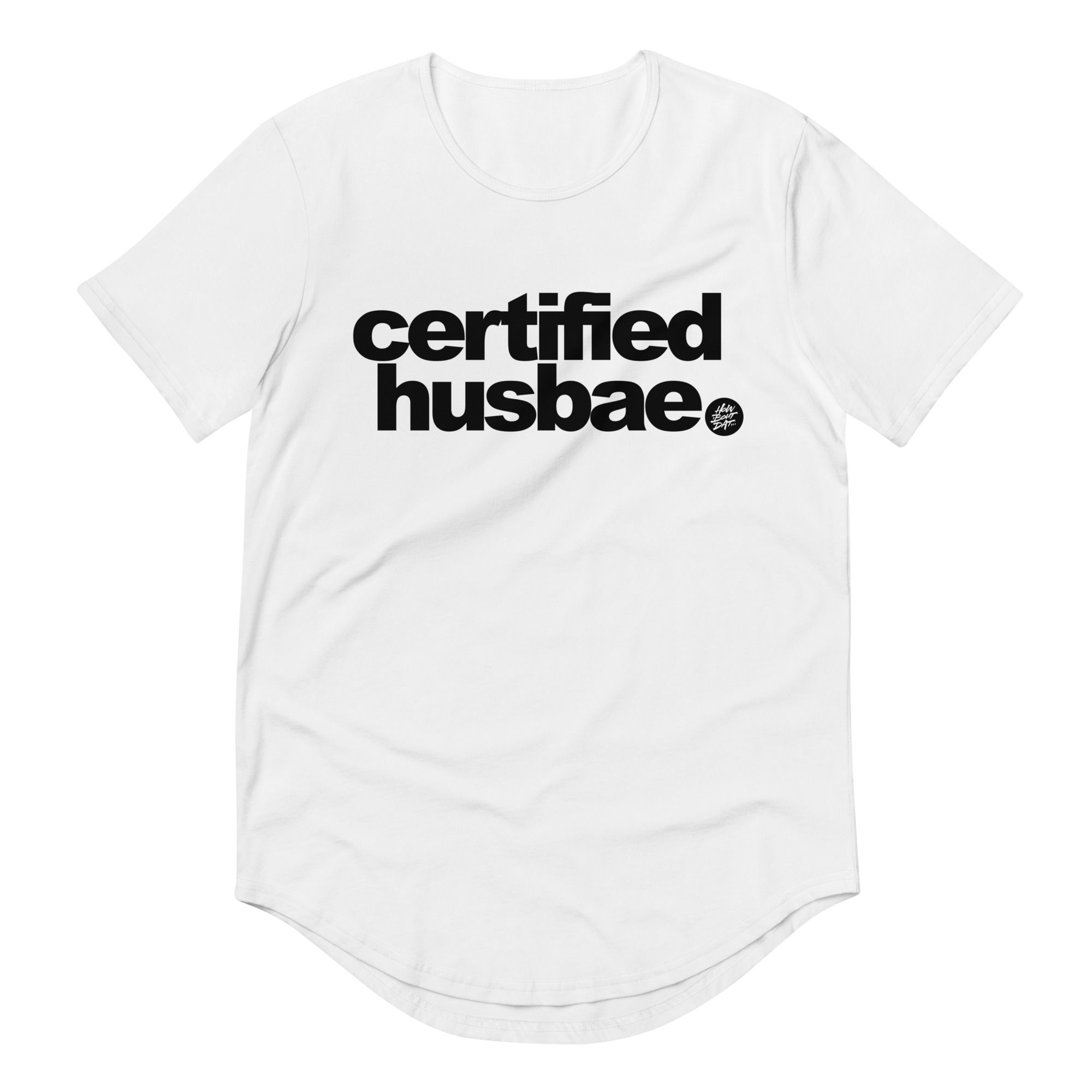 Certified Husbae BLK - Men's Curved Hem T-Shirt