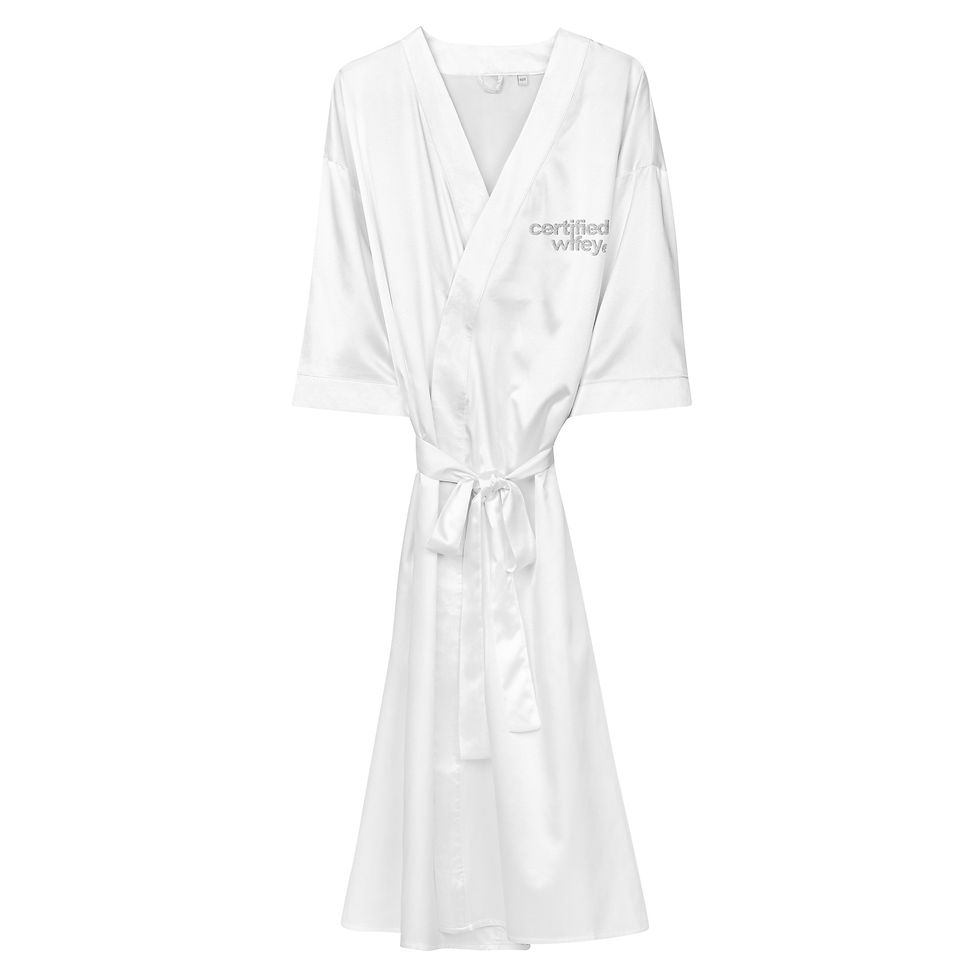 Thumbnail: Certified Wifey Satin robe