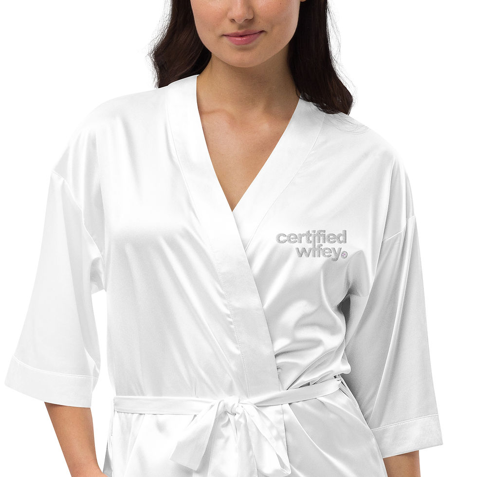 Thumbnail: Certified Wifey Satin robe
