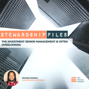 Lesson 3: The Investment Senior Management is often overlooking