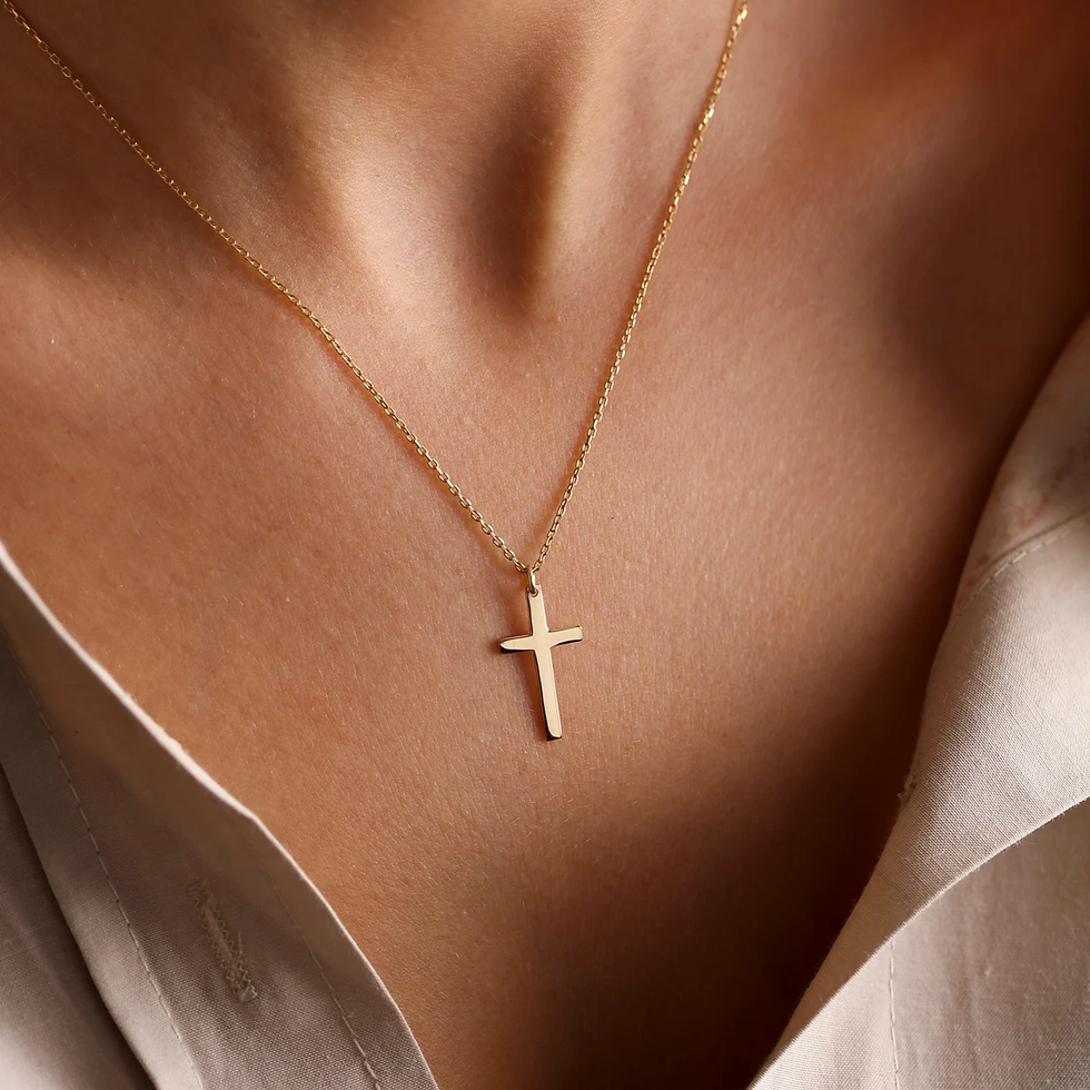 Thumbnail: Grace Cross Pendant Necklace