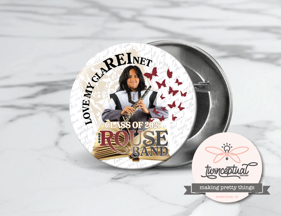 RHS: Rouse Band 3" Brag Button - "Out of Print" Edition