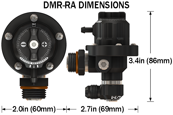 Thumbnail: Radium DMR-RA Fuel Pressure Regulator -8AN