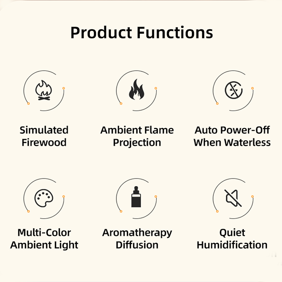 Thumbnail: FlameAura - Fireplace Aroma Humidifier