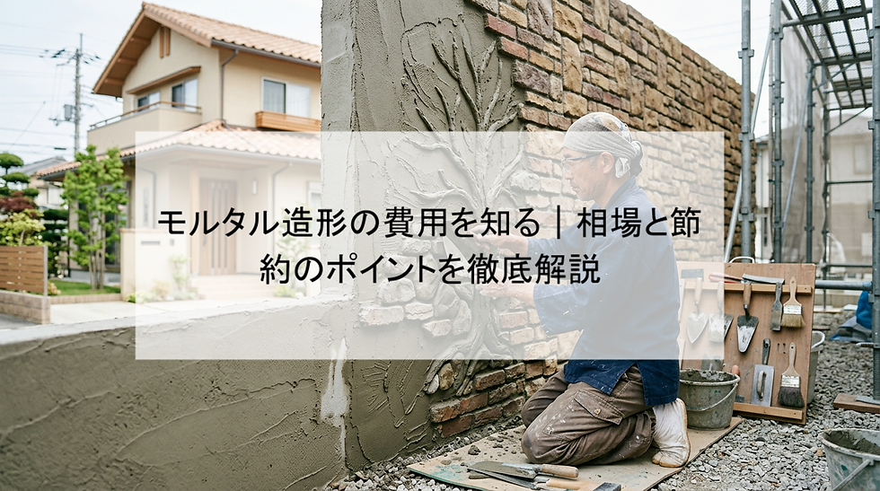 モルタル造形の費用を知る｜相場と節約のポイントを徹底解説