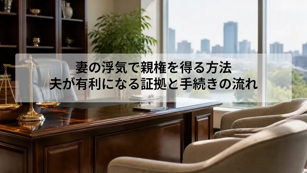 妻の浮気で親権を得る方法|夫が有利になる証拠と手続きの流れ