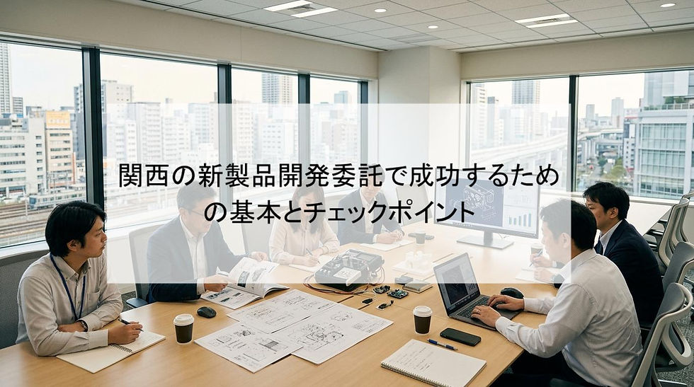 関西の新製品開発委託で成功するための基本とチェックポイント