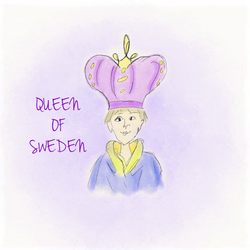 Steven Humbar as Queen of Sweden