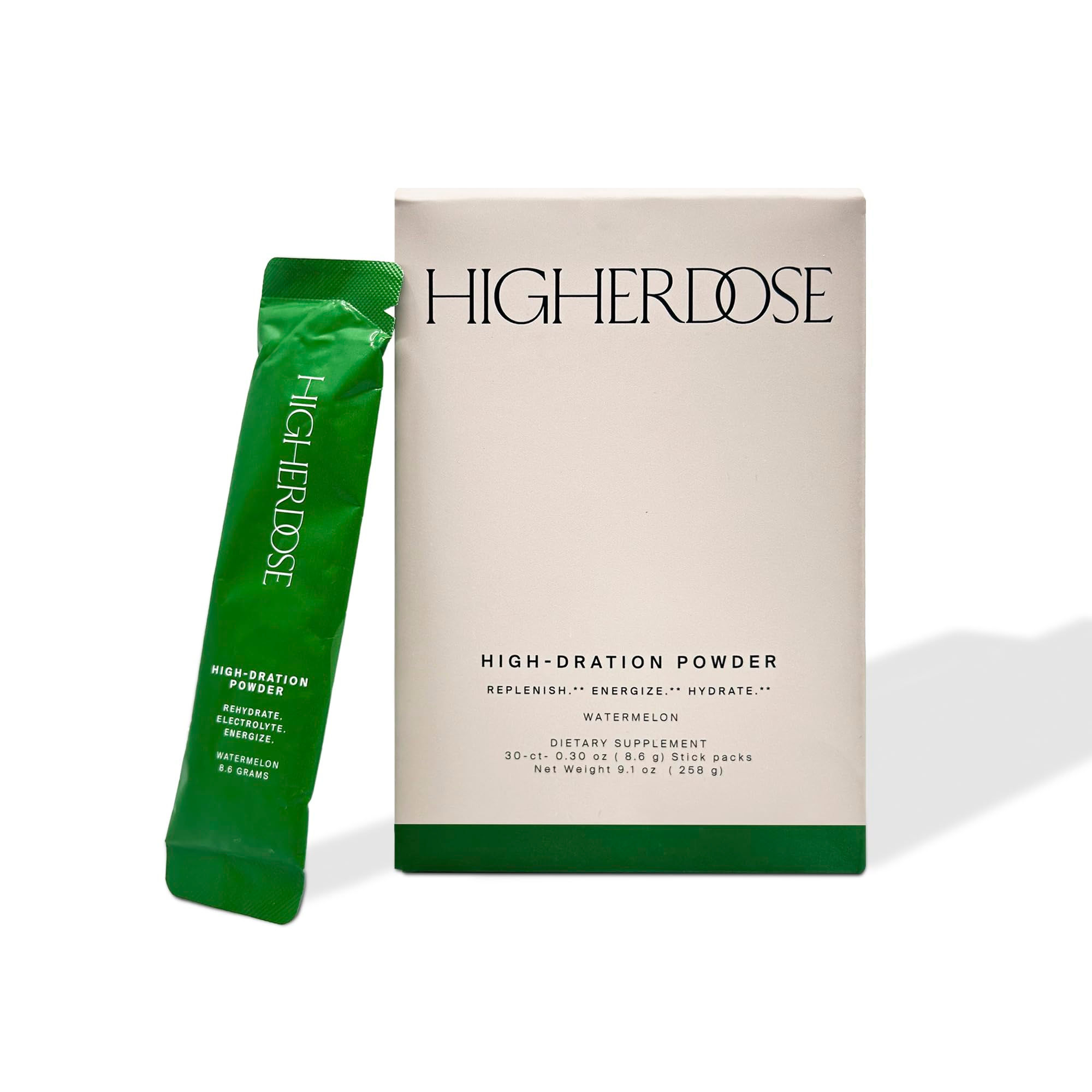 HigherDOSE HIGH-DRATION Electrolytes Powder – Replenishes & Energizes with Real