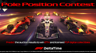 First ever F1® Delta Time Team Cars Pole Position Auction and Contest, with prize pool of 30 ETH and