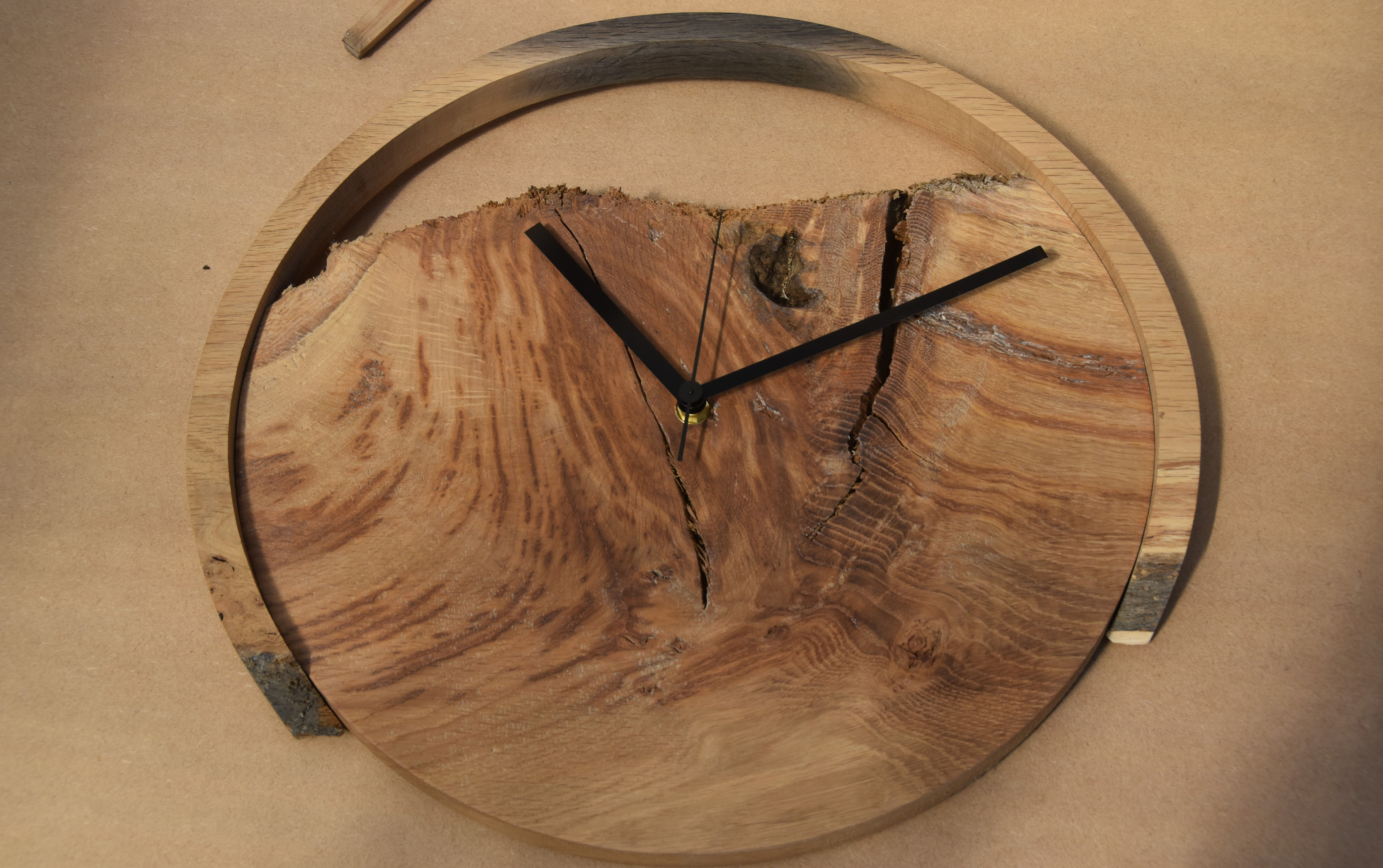 Distressed English Oak Clock
