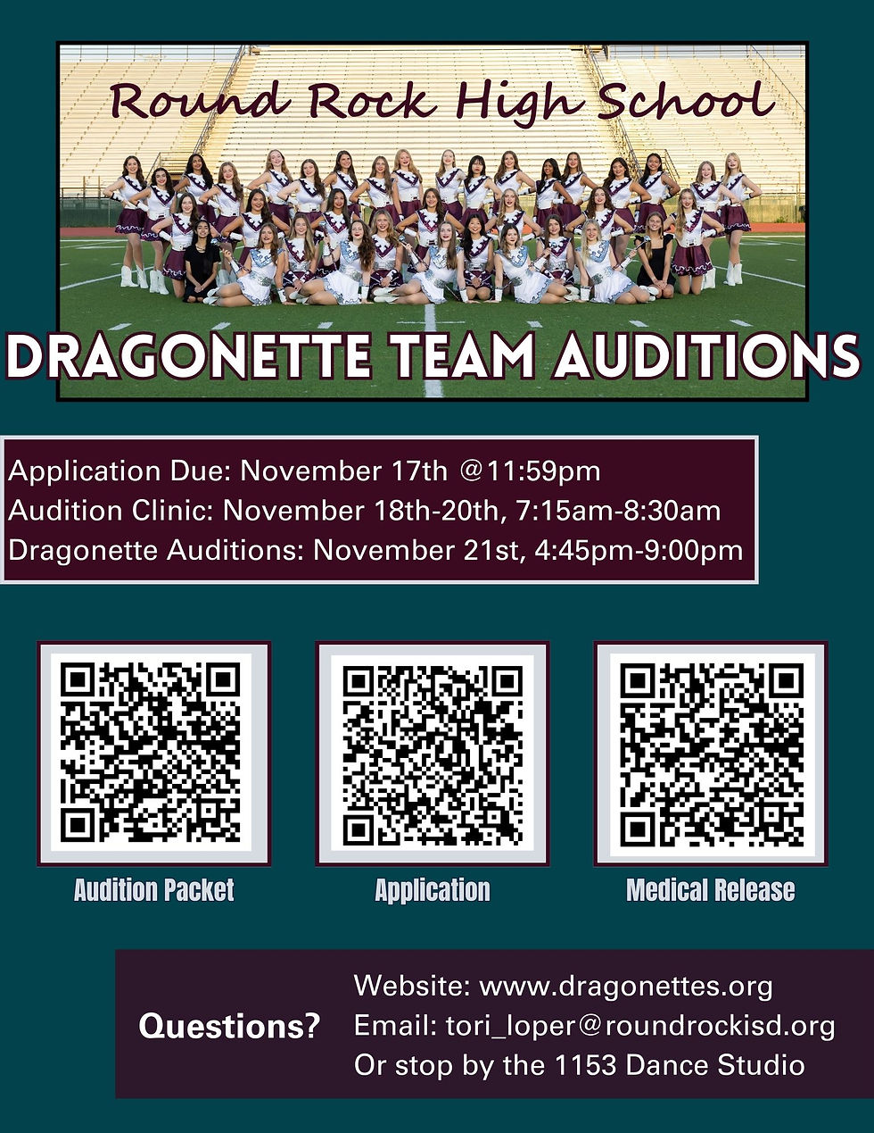 Dragonette Team Auditions