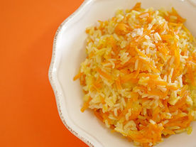 Arroz com cenoura