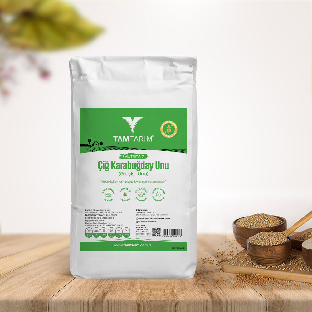 ( Glutensiz ) Çiğ Karabuğday Unu 2-5 Kg