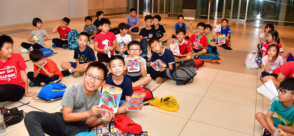Holiday Adventure Camp - Participants getting their prizes after completing their group challenges.