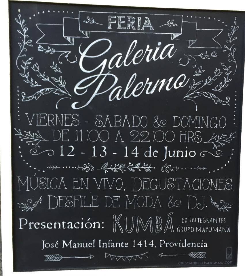 Pizarra para Galería Palermo