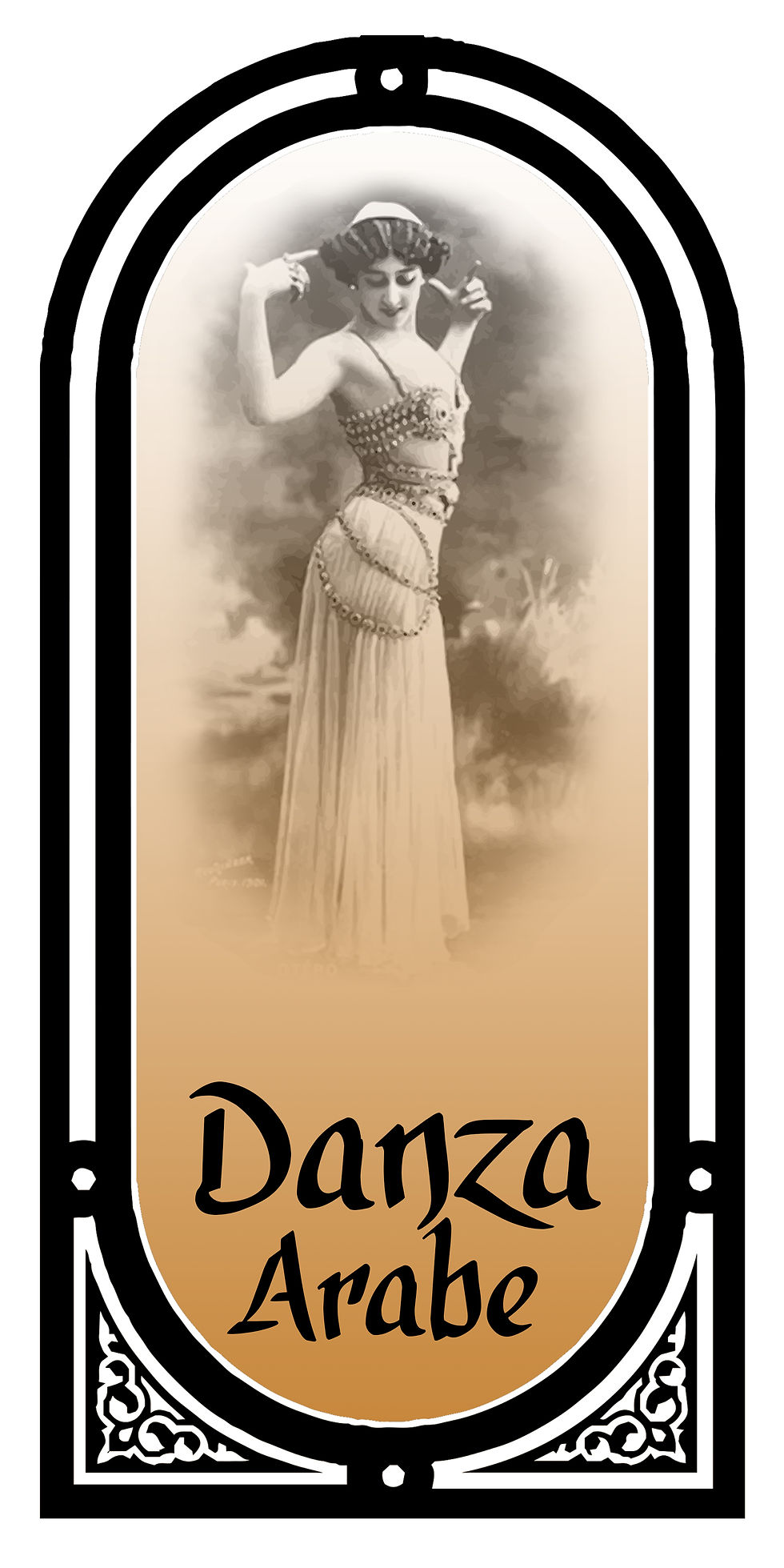 Logo "Clases Danza Arabe".