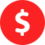Running out of cash icon
