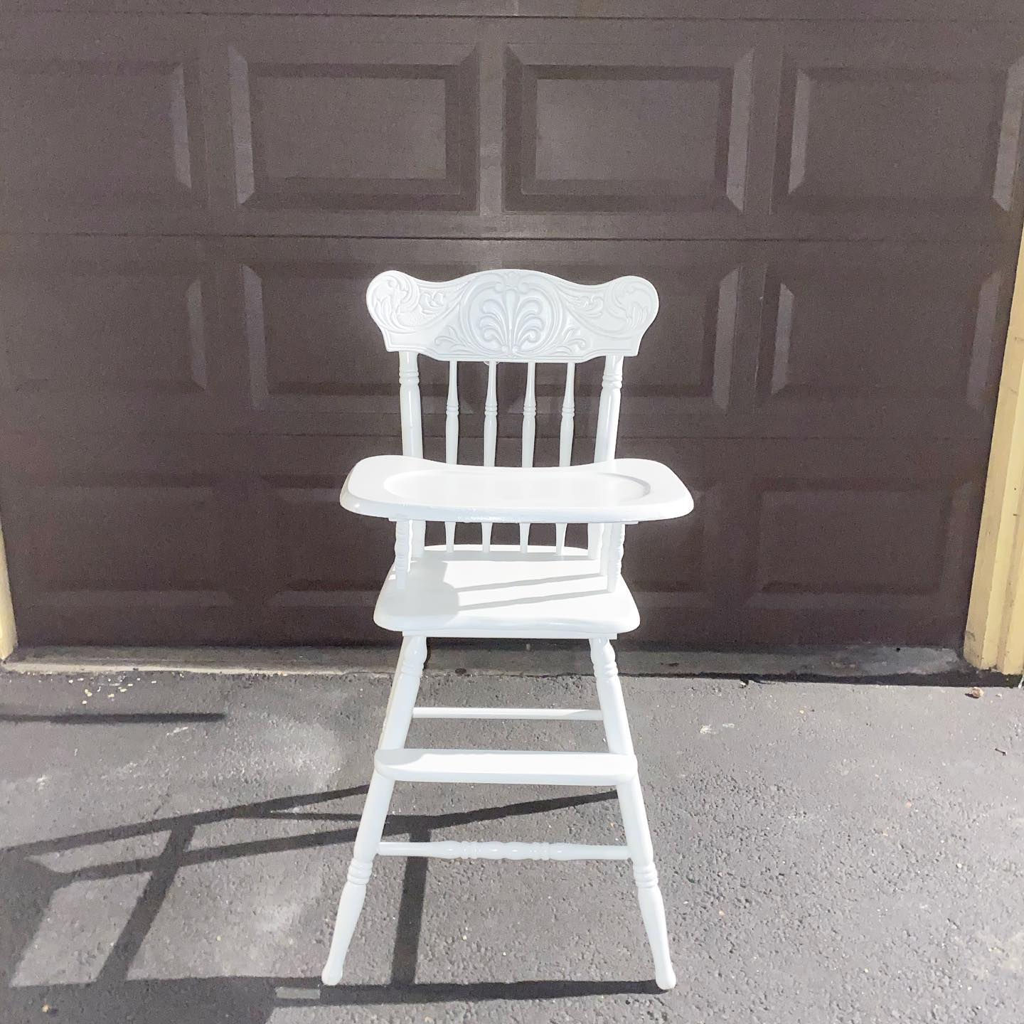 White Shabby Chic Highchair
