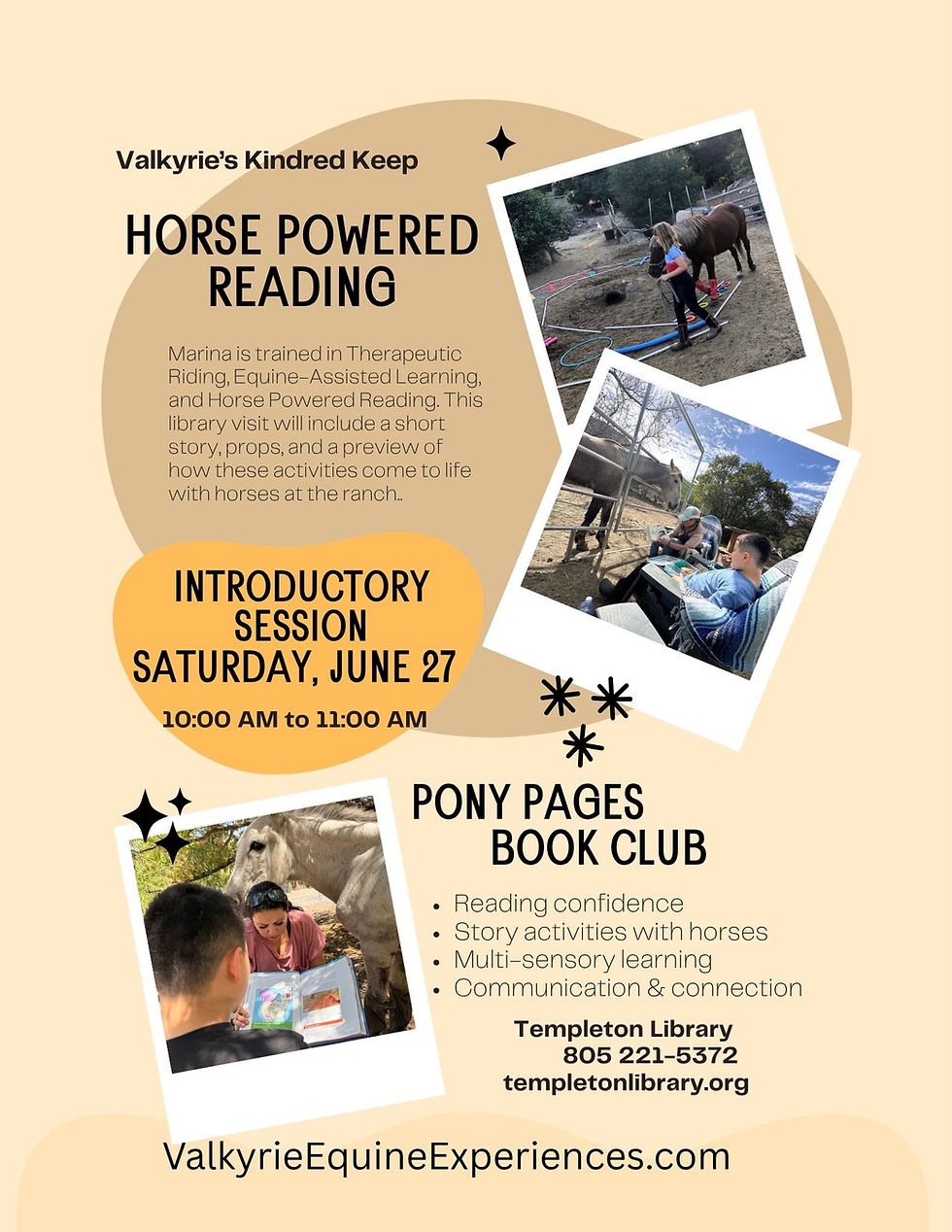 Horse Powered Reading--Introductory Session