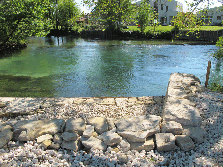 Mur Sorgues L'atelier du caillou Pierre sèche Vaucluse France