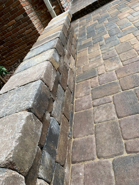 Patio on pavers on Brookhaven, GA.