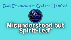 "Misunderstood but Spirit-Led"