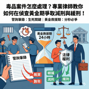 高雄毒品案件緊急求助！找對毒品律師是爭取不起訴的關鍵