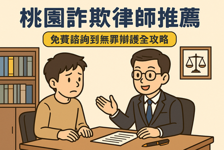 桃園詐欺律師推薦|免費諮詢、律師費用與不起訴案例全攻略