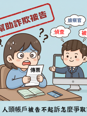 人頭帳戶被警示怎麼辦？專業律師助您爭取不起訴、無罪！