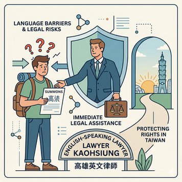 Recommended English-speaking lawyers in Kaohsiung | A complete guide to criminal and civil litigation for foreign nationals | Chien Sheng Law Firm
