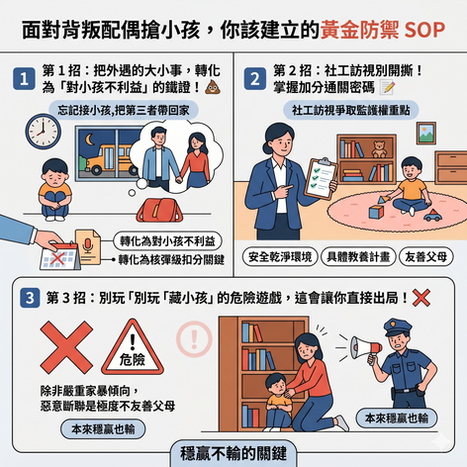 社工訪視爭取監護權重點？超強監護權懶人包3分鐘學會｜謙聖法律