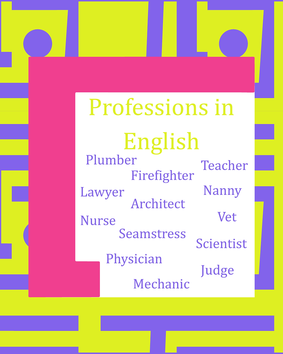 Professions in English