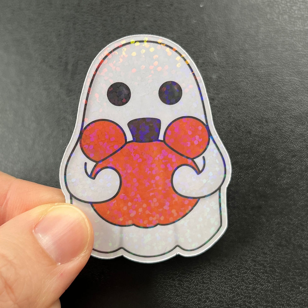 Thumbnail: Fridge Magnet Pumpkin Ghost