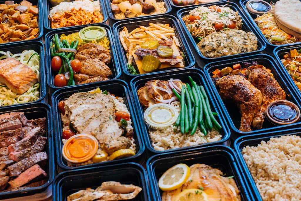 Arranged Food and Objects