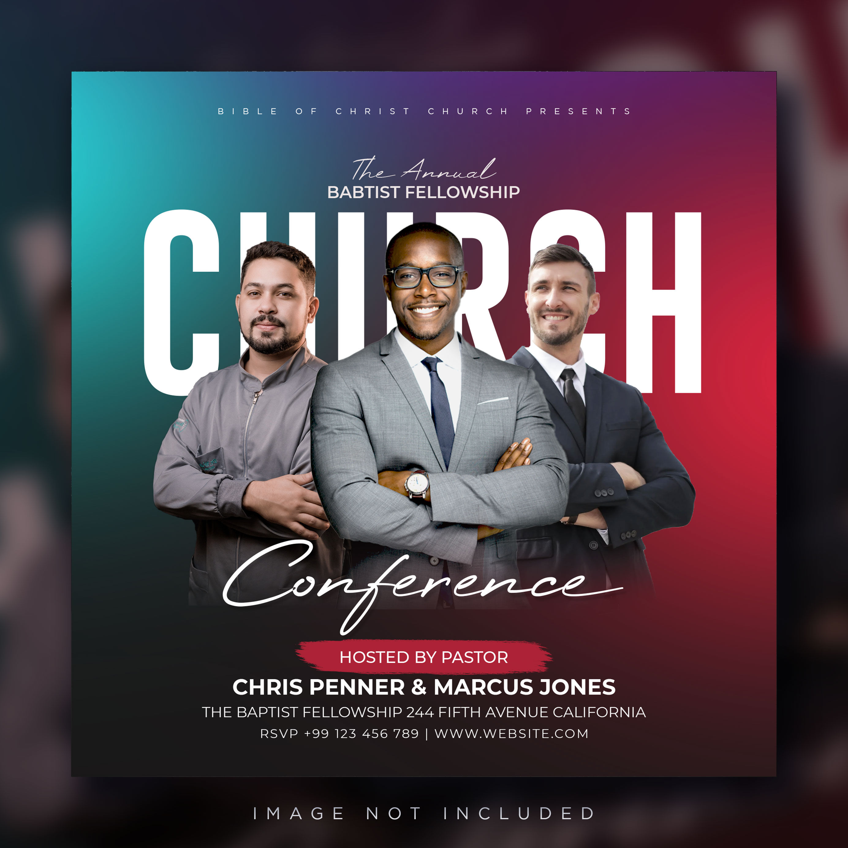 church conference flyer