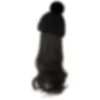 Thumbnail: Fashion Hat Wig Brimless Cap With Long Curly Wave Hair Extensions Knitted
