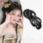 Thumbnail: Synthetic Hanfu Ancient Style Headband Braid Integrated Headband Wig Women