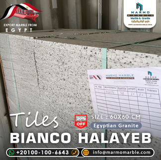 Bianco Halayeb Egyptian Granite Tiles – Exporting Premium Polished Granite Worldwide