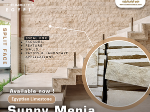 Sunny Menia Egyptian Limestone Split Face Tiles – Premium Natural Stone from Egypt