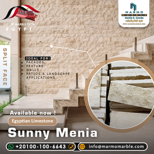Sunny Menia Egyptian Limestone Split Face Tiles – Premium Natural Stone from Egypt