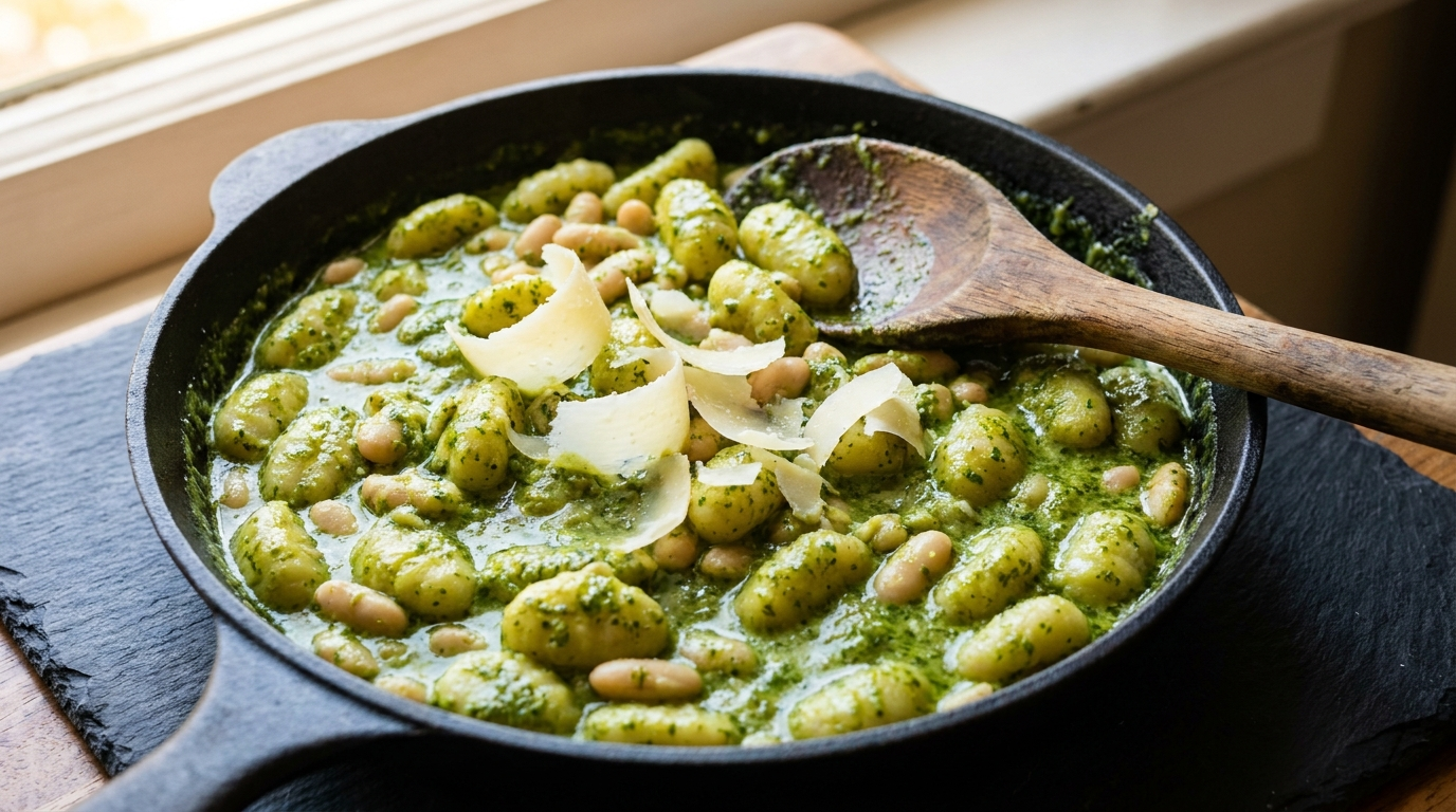 15 Minute Pantry Hero White Bean Pesto Gnocchi the Ultimate Comfort Lifeline