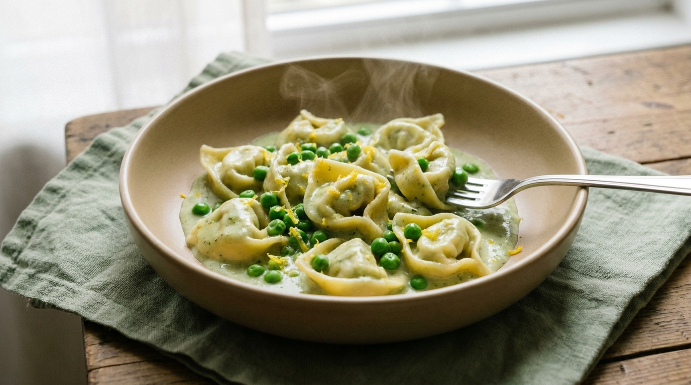 15 Minute Pantry Power Lemon Pea Tortellini the Springtime Sanity Saver
