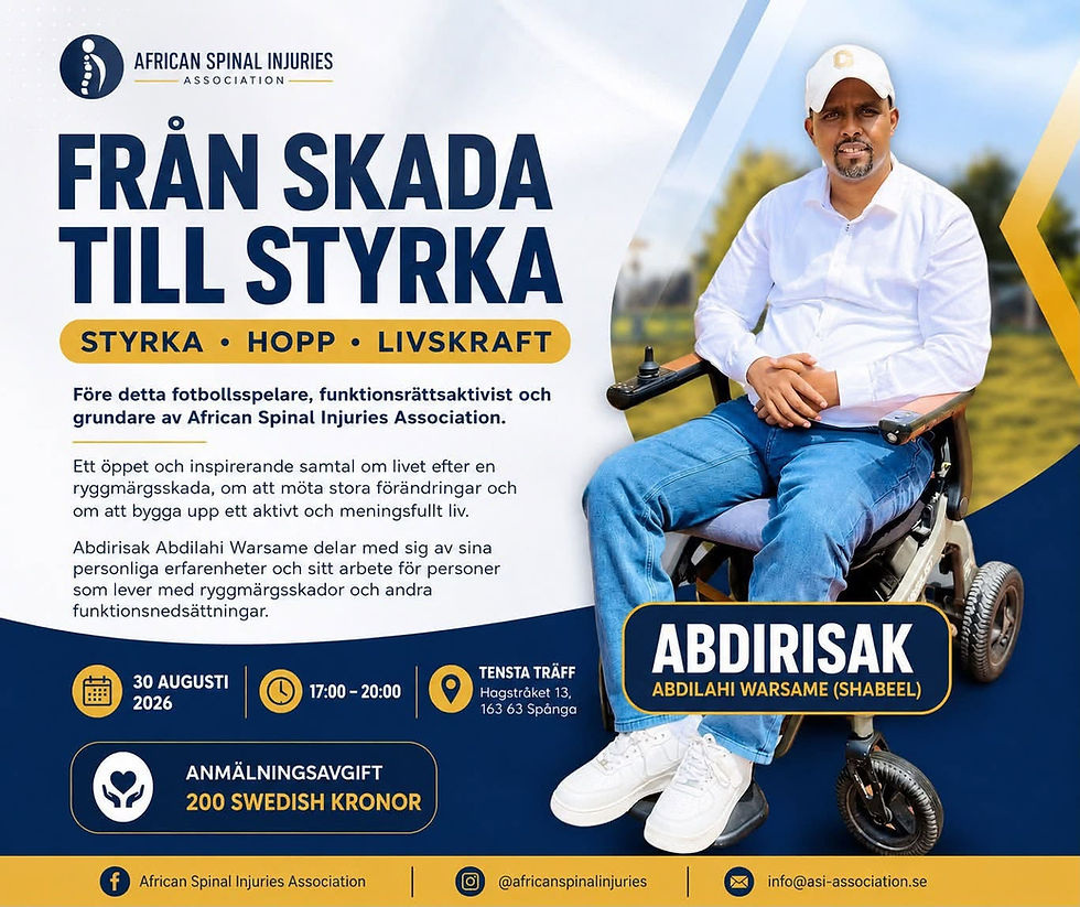 Understanding Spinal Cord Injuries - Sweden