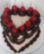 6" Chocolate Heart Cake