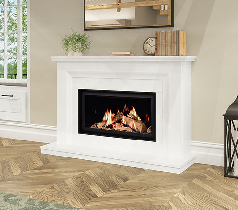 Merritt 800BF Micro Marble Gas Fireplace by Elgin & Hall