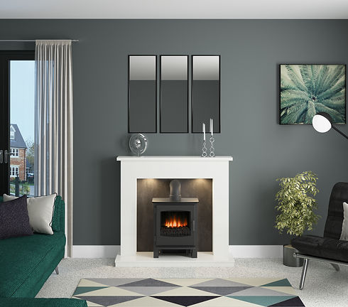 Allensford Micro Marble Inglenook by Elgin & Hall