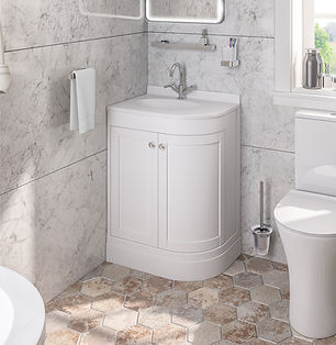 white bathroom furniture and toilet from tavistock bathrooms