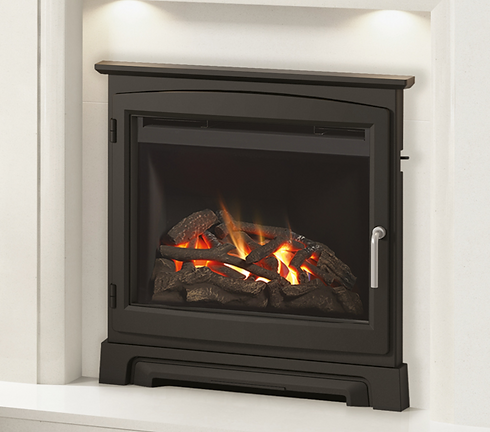Cast Stove Front Calleos 22" Inset Gas Fire by Elgin & Hall